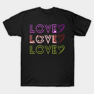 Love Shirt, Cute Love Shirt with Hearts, Boyfriend and Girlfriend Gift, Couple Ideas, Matching Love Tshirt, Valentines Love Tshirt, Cute Tee T-Shirt